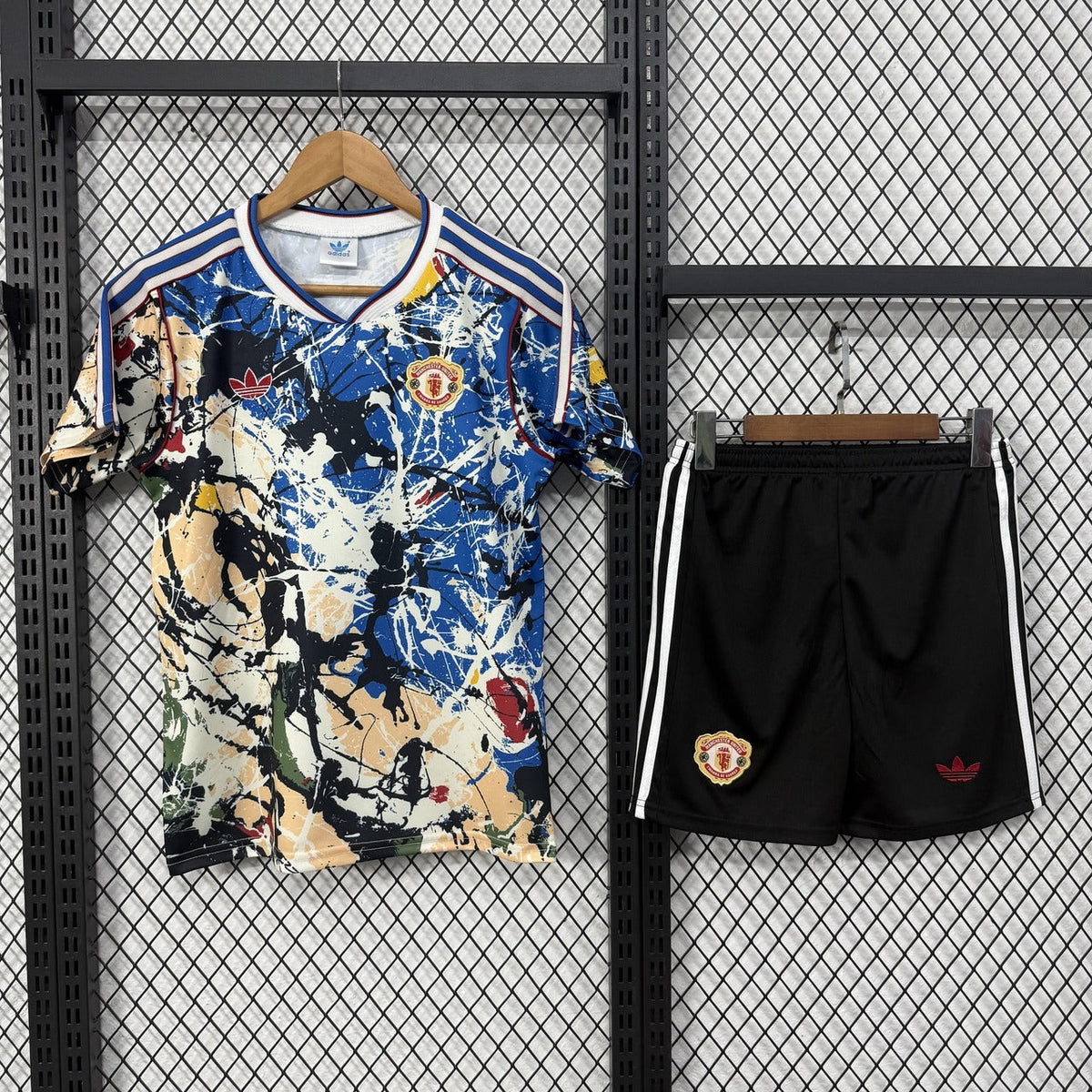 Manchester United FC 2026/27 Stone Roses Collaboration Kids Kit