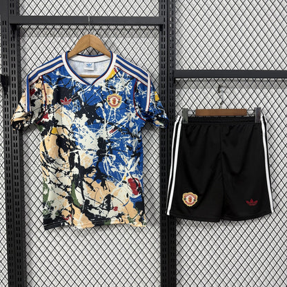 Manchester United FC 2026/27 Stone Roses Collaboration Kids Kit
